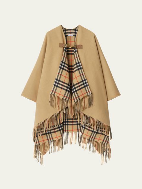 St. Marsh Fringe Wool Cape