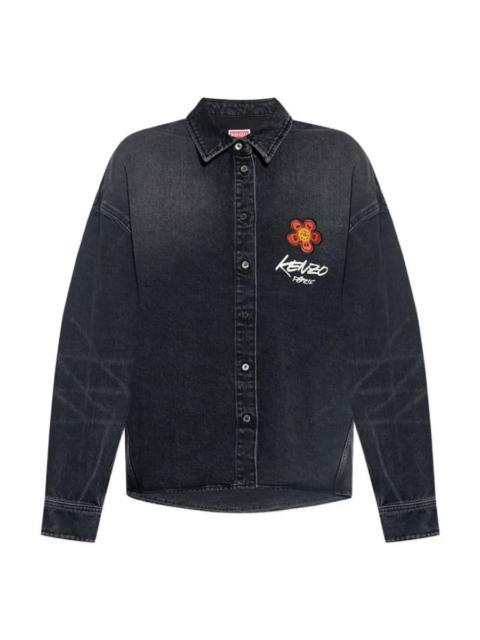 KENZO Kenzo X Futura 2000 Embroidered Denim Shirt