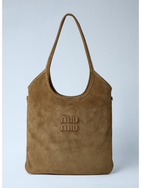 Miu Miu Miu Miu Women Ivy Suede Shoulder Bag