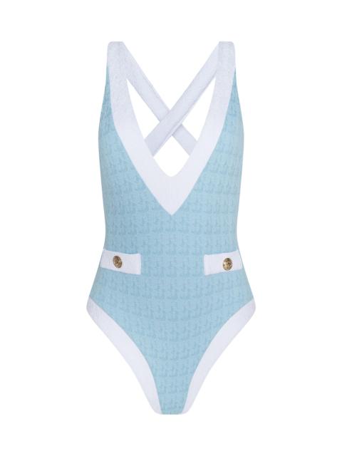 L'AGENCE Lisa Plunge One-Piece Swimsuit