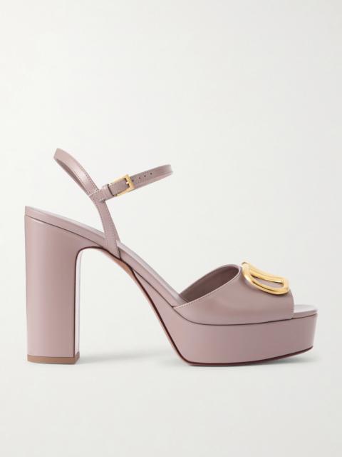 Valentino Vlogo 115 Leather Platform Sandals