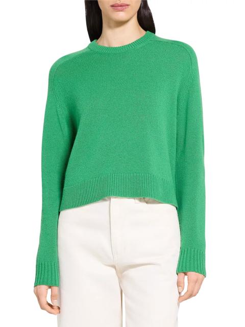 Theory Cashmere Cropped Sweater