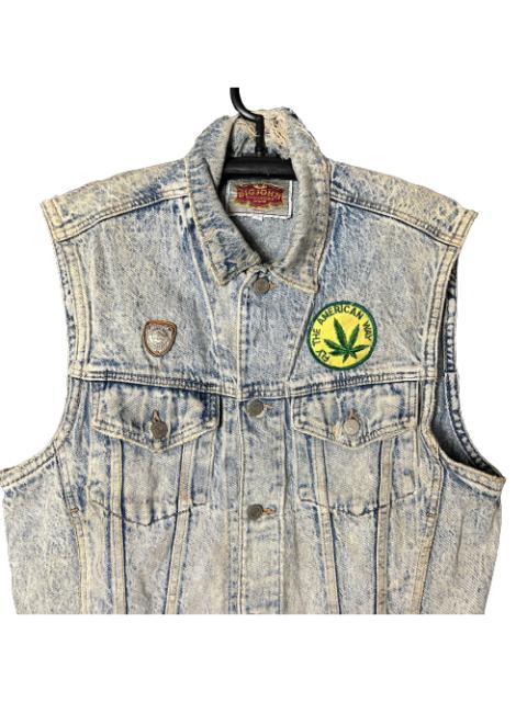 Other Designers Vintage - 🔥RARE🔥Vintage Big John Denim Sleeveless Jacket