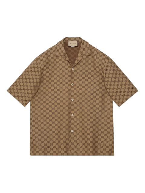 GUCCI Gucci GG Short-sleeved Linen Shirt