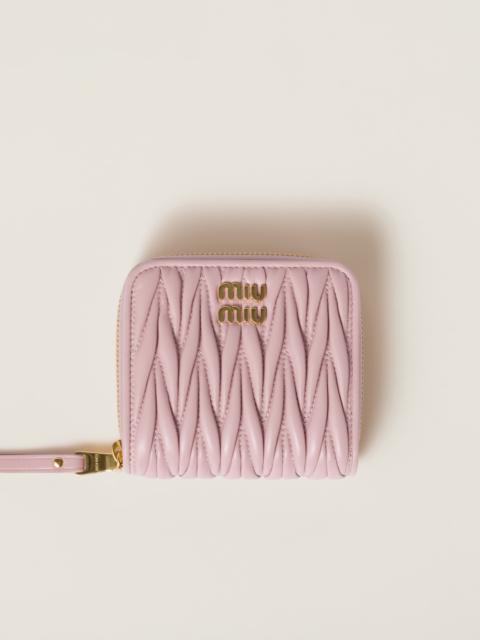 Miu Miu Small matelassé nappa leather wallet