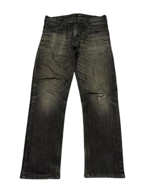 Other Designers EDWIN EXCLUSIVE VINTAGE BLACK DISTRESSED DENIM JEANS