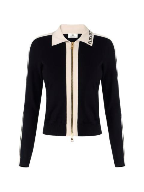 ELISABETTA FRANCHI logo-detail cardigan