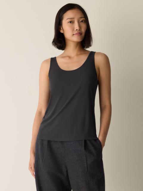 EILEEN FISHER Stretch Silk Jersey Scoop Neck Tank