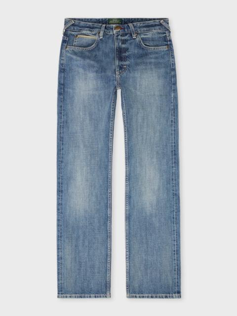 Paul Smith Paul Smith + Lee® Mid Antique-Wash Selvedge 101 Rider Jeans