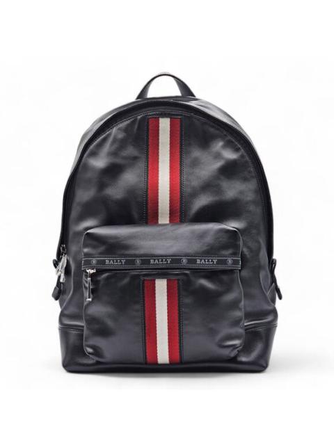 Bally Striped Harper Backpack - Leather - Black