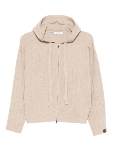 Max Mara ribbed knit hoodie