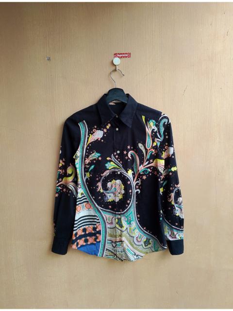 Etro Etro Milano Paisley button down polo long sleeve