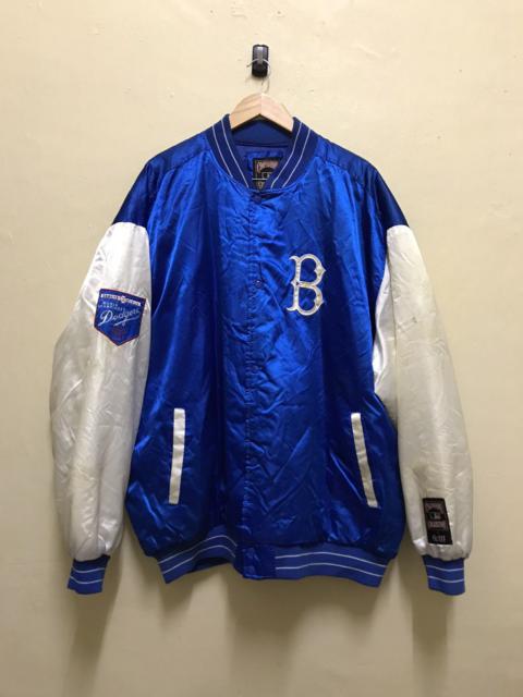 Other Designers Cooperstown Collection - La Dodgers Oversized Satin Varsity Jacket By G-3&Carl Banks