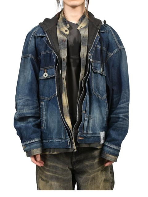 Maison MIHARAYASUHIRO TRIPLE LAYERED DENIM JACKET / IND