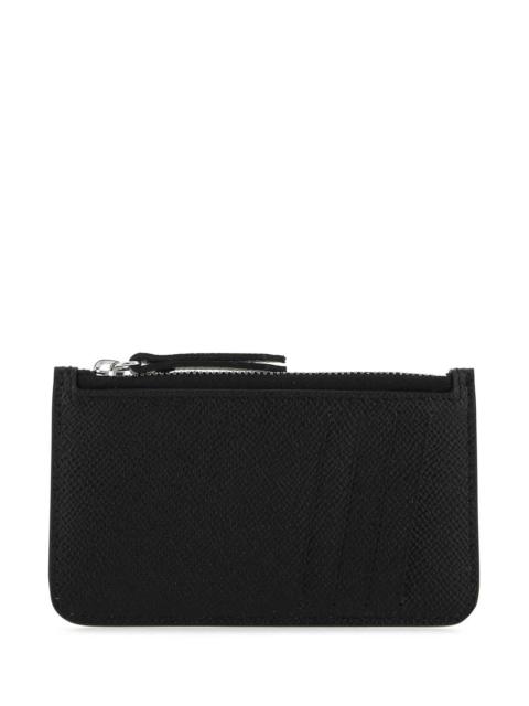 Maison Margiela Maison Margiela Men Black Leather Card Holder