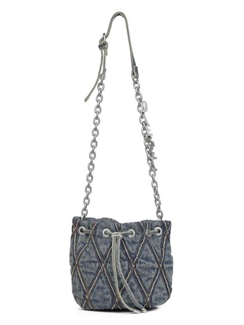Diesel Blue Charm-D Bucket S crossbody bag