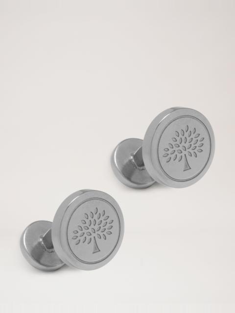 Mulberry Round Tree Cufflinks
Silver Metal