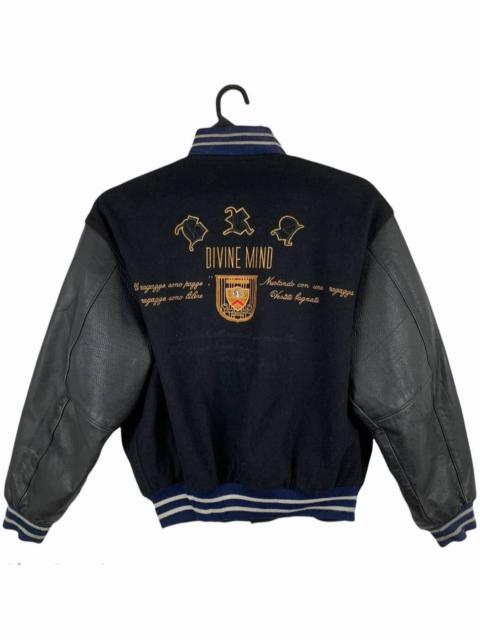 Very Rare - Glafton Homme Leather Wool Varsity Jacket