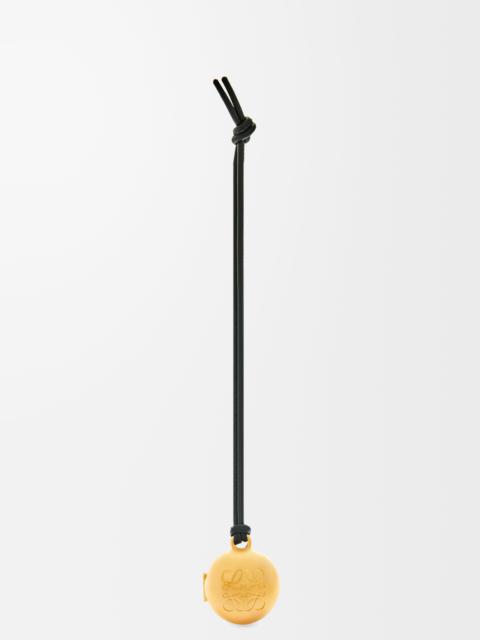 Loewe Pebble locket charm in brass