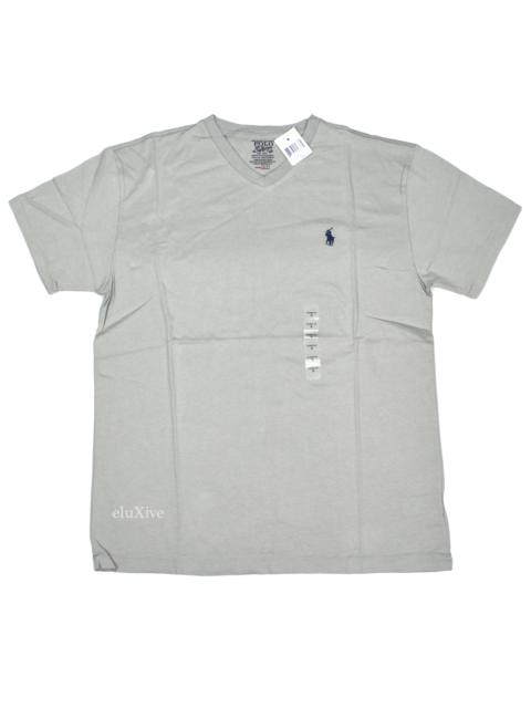 Other Designers Polo Ralph Lauren Gray Pony Logo V-Neck T-Shirt NWT