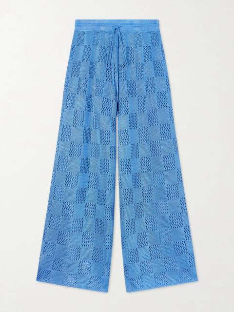 CALLE DEL MAR Knitted Wide-leg Pants