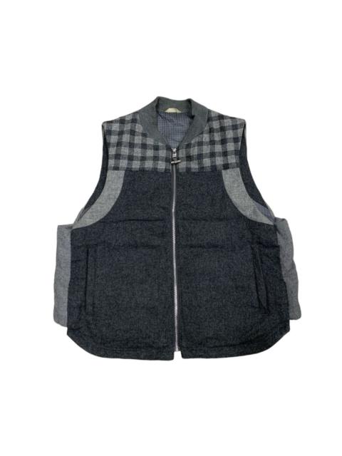 KOE X THOM BROWNE WOOL PLAID VEST