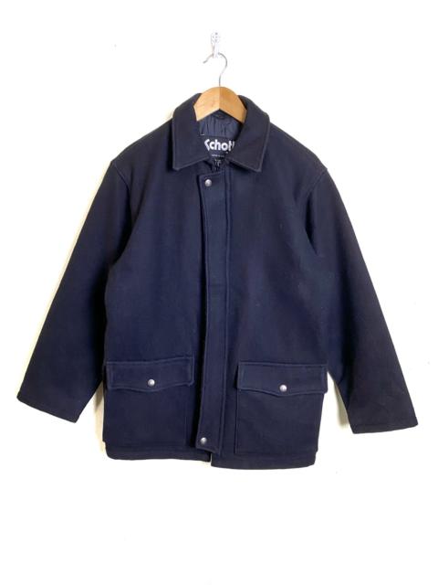 Other Designers Vintage - Vintage Schott NYC Wool Overcoat