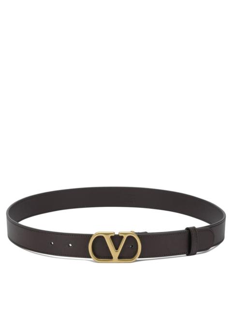 Valentino Valentino Garavani Vlogo Leather Belt
