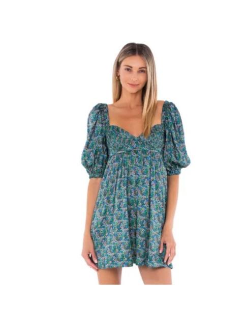 Other Designers For Love And Lemons - New! For Love & Lemons Alisa Mini Dress‎ in Green Sz XS $233