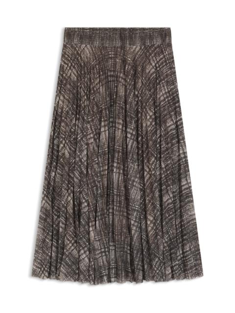 BOSS LINED TULLE SKIRT WITH PLISSÉ PLEATS