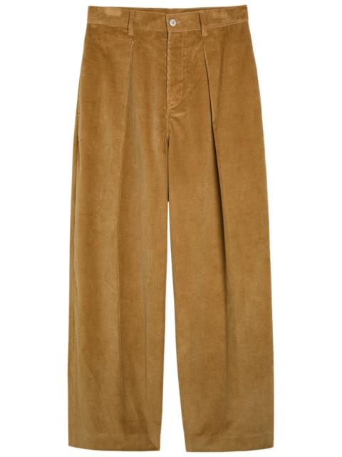JW Anderson JW Anderson Pleated Straight-leg Corduroy Trousers