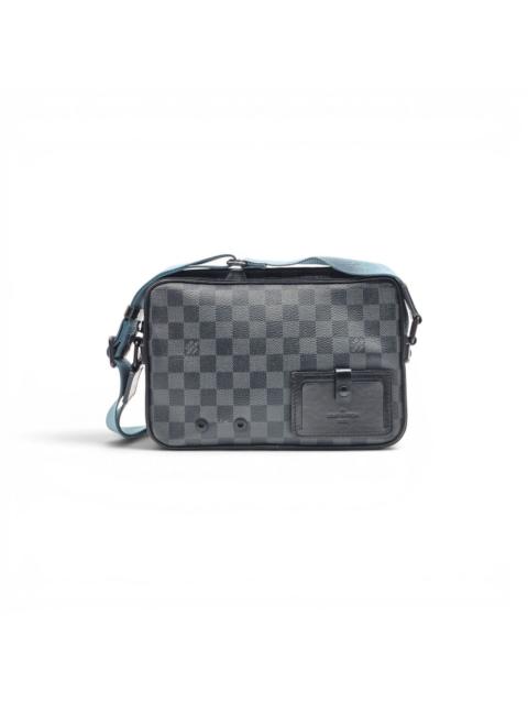 Louis Vuitton Damier Graphite Canvas Men's Crossbody Messenger Bag Black