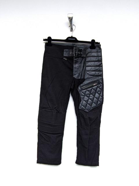 Haider Ackermann Haider Ackermann FW17 Leather Biker Patch Belted Pants