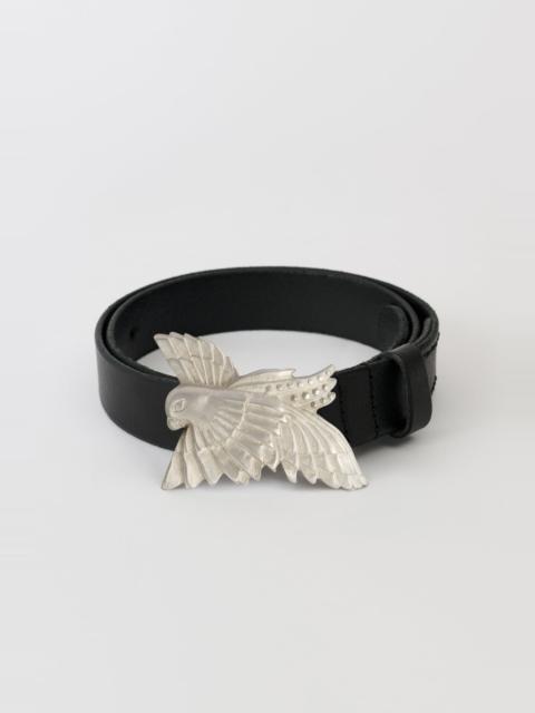 Our Legacy Dove Belt Oily Black Leather