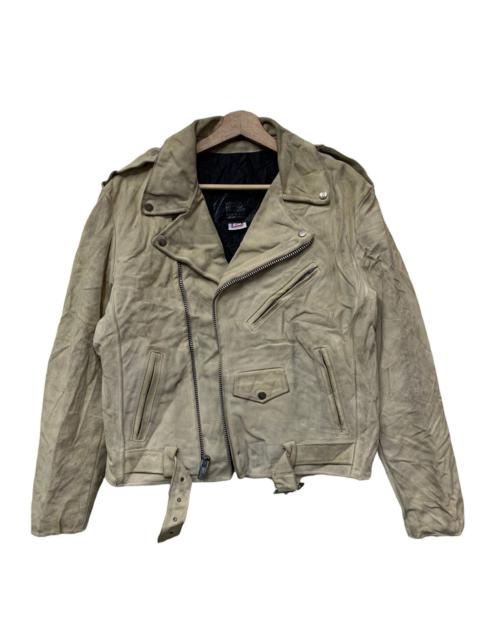 Schott 🔥PRIME PARTS JUST BRASS DOUBLE COLLAR LEATHER JACKETS
