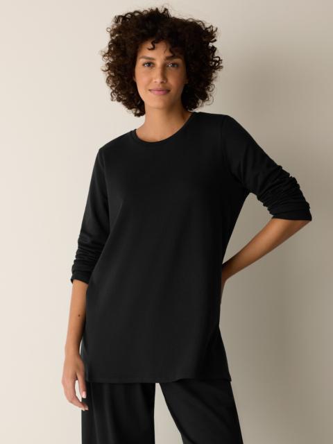 EILEEN FISHER Cozy Brushed Terry Hug Long Top
