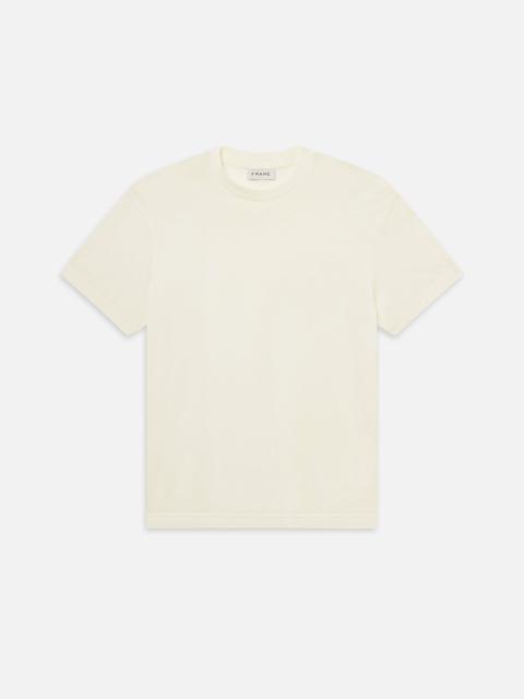 FRAME Light Cotton Tee in Off White