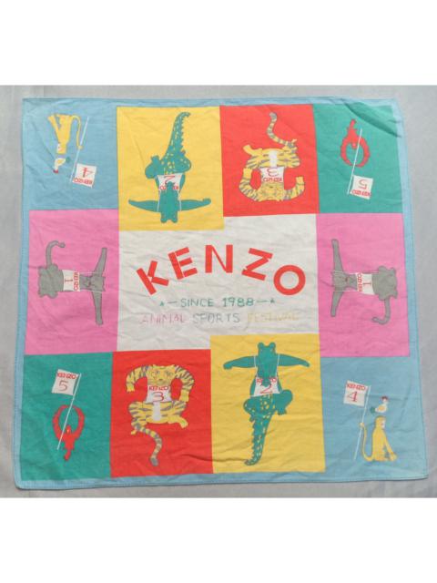KENZO Kenzo Bandana Handkerchief Pocketsquare Animals Printed