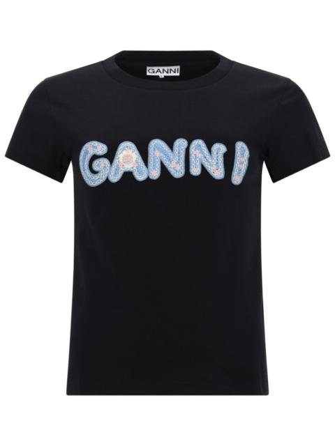GANNI Ganni Women T-Shirt Con Logo