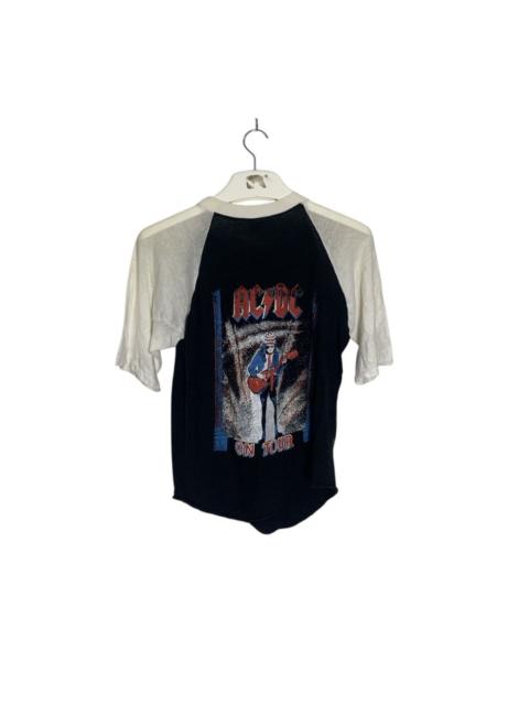 Other Designers Band Tees - Vintage Angus Young 80’s ACDC Raglan Tshirt