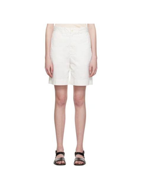 Lemaire White Chino Shorts