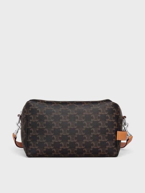 CELINE Celine Take Away Triomphe Small Crossbody Bag Brown