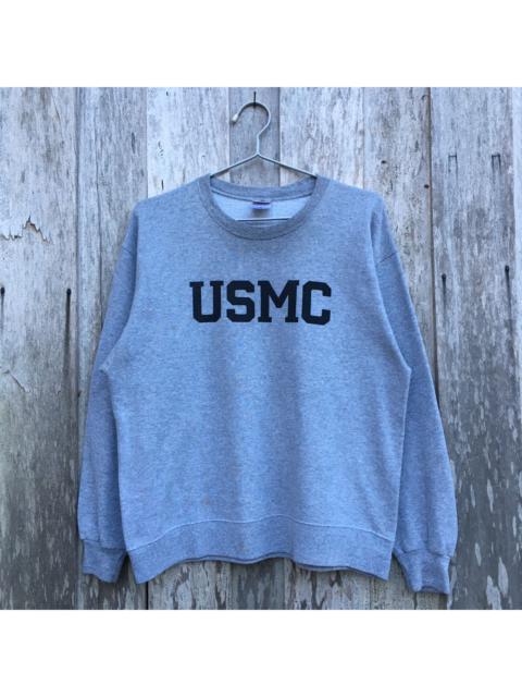 Other Designers Vintage - Vintage USMC Spell Out Crewneck Sweatshirt Big Logo