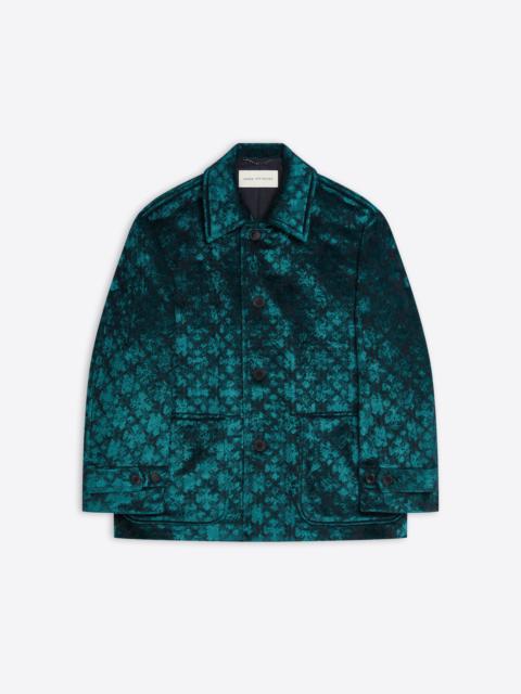 Dries Van Noten JACQUARD DUFFLE COAT