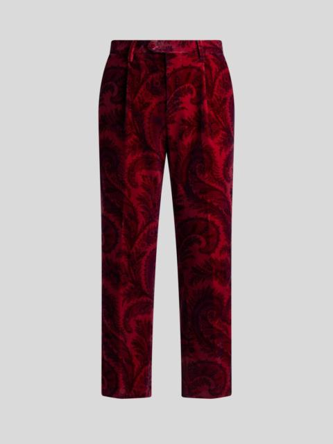 Etro VELVET TROUSERS WITH PRINT