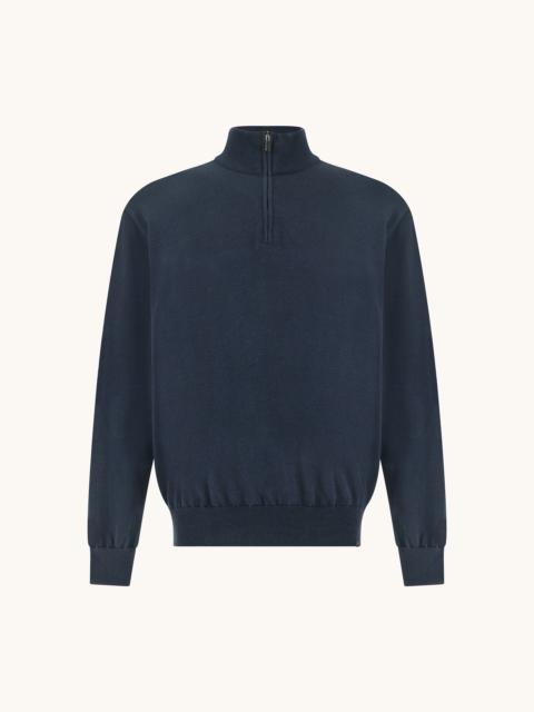 Paul & Shark PIUMA COTTON HALF-ZIP SWEATER
