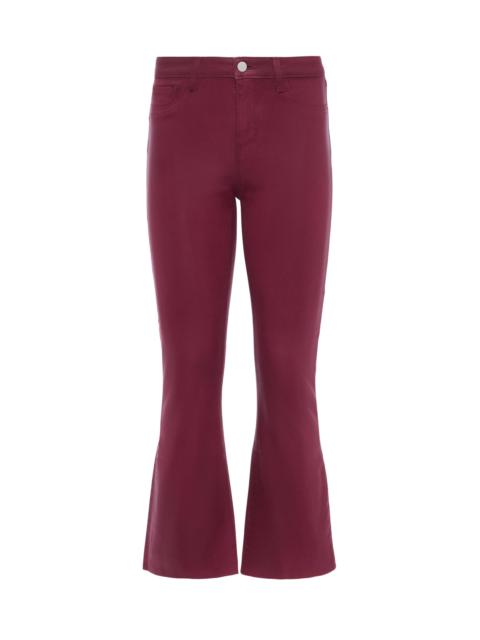 L'AGENCE Kendra Coated Cropped Flare Jean