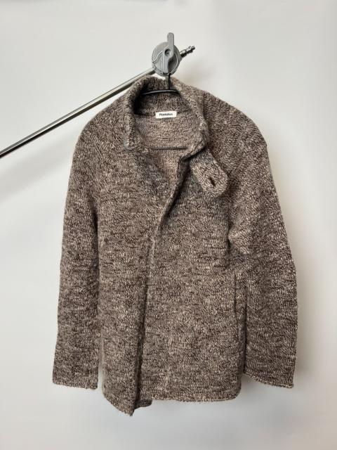 ISSEY MIYAKE Issey Miyake Multicolor Wool Blend Knit Cardigan Coat
