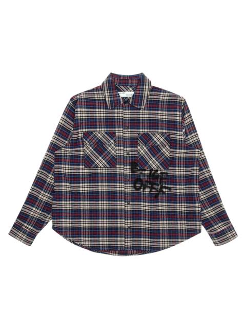 Off-White Off-White Flannel Check Shirt 'Blue / Black'