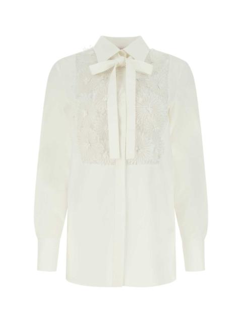 Valentino Valentino Garavani Women White Poplin Shirt